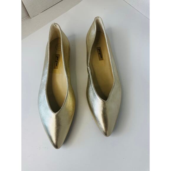 Paul Green beige Gold Ballerina Classic pointed toe Ballet flats UK6.5 / US  9 - Picture 6 of 12